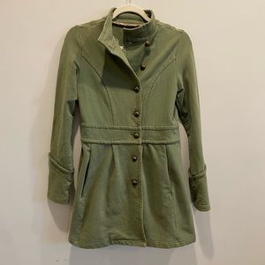 XS Matilda Jane Ida Coat Soft and Stretchy Military Style Jacket